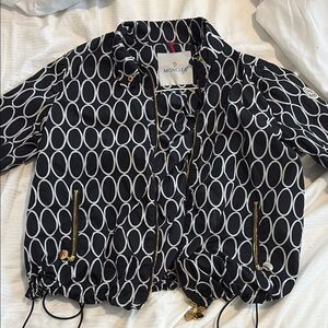 Moncler Black and White Bomber Jacket